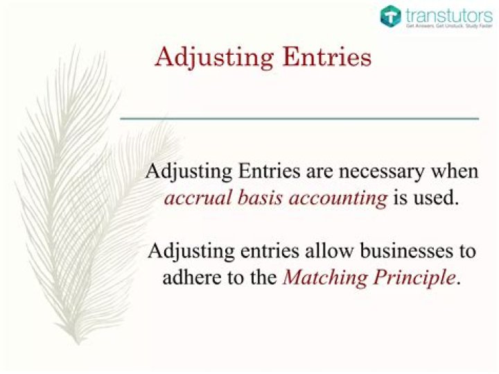 Are correcting entries necessary?