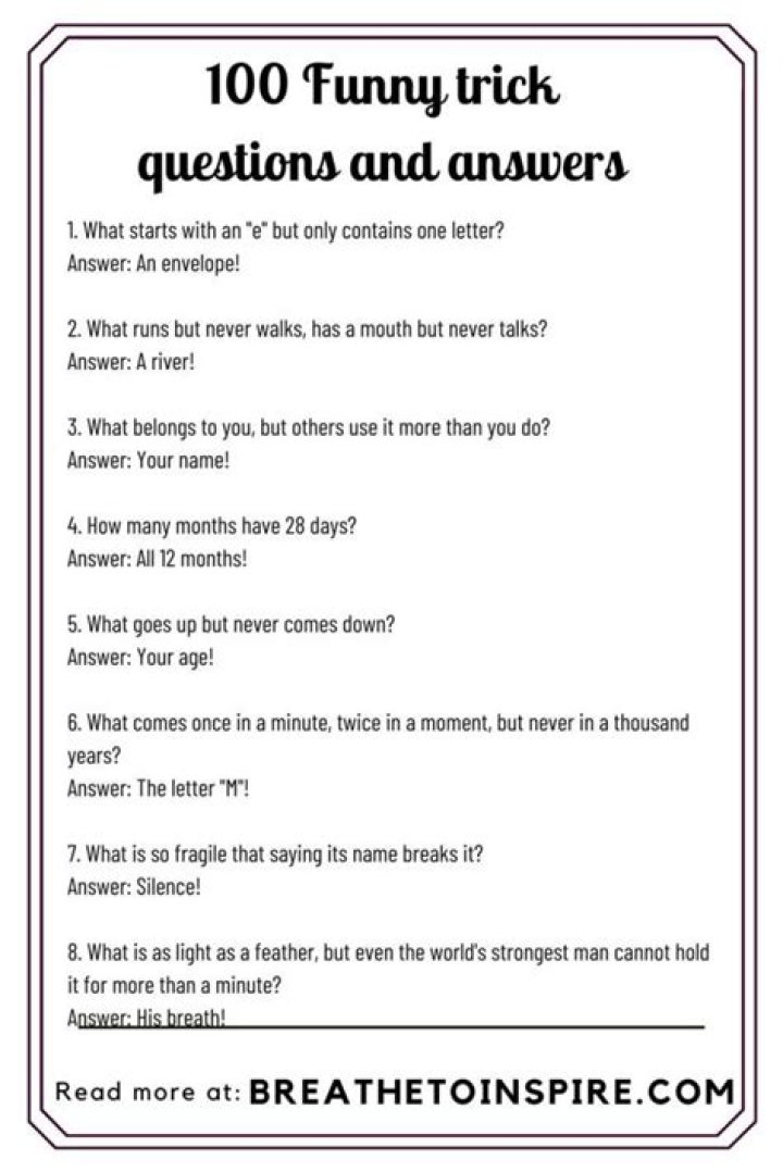 Are there any questions that we need the answers to?