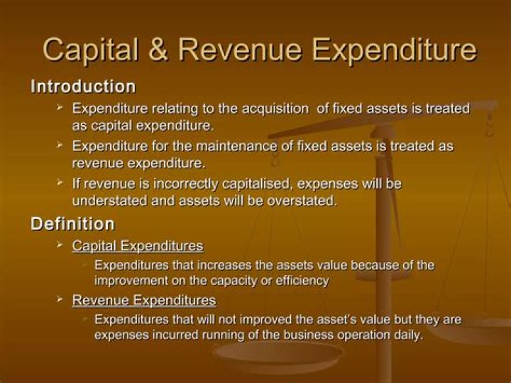 Can revenue expenditure be Capitalised?
