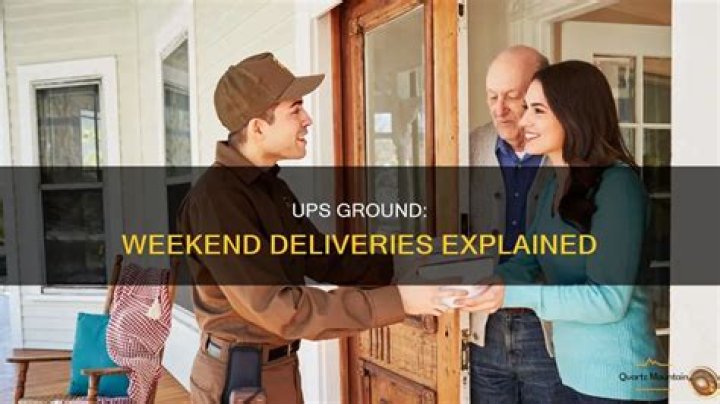 Do UPS packages move on weekends?