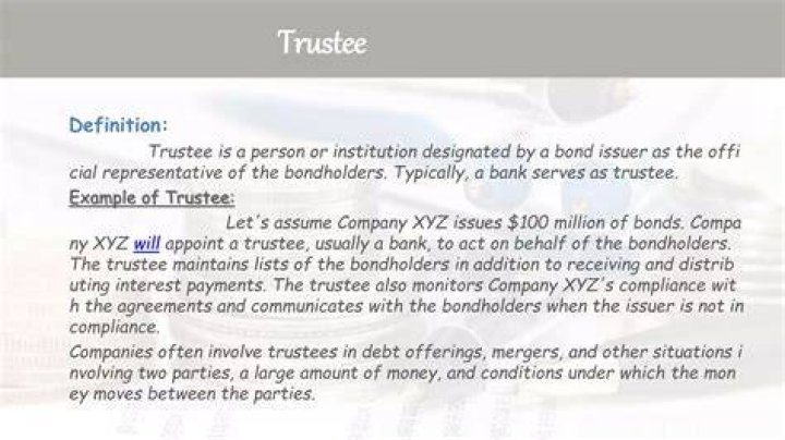 Does a trustee have to be bonded?