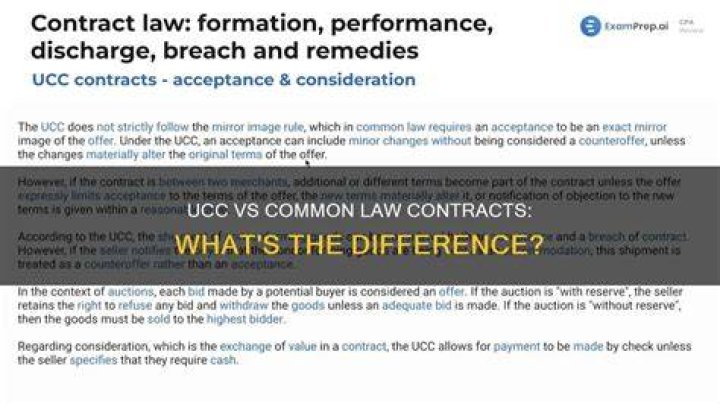 Does UCC replace common law?