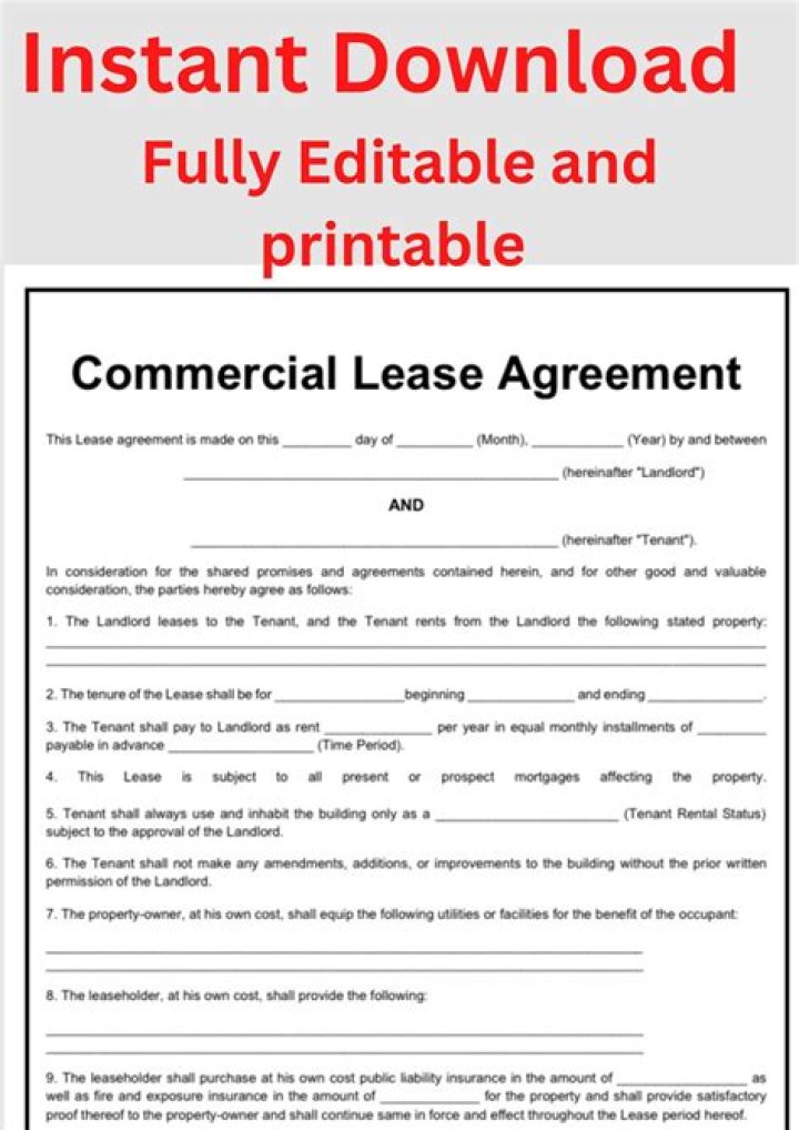 How can a tenant end a commercial lease?