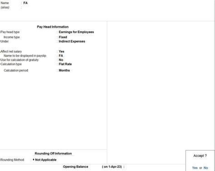 How can I delete Pay head in tally?