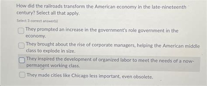 How did the railroads transform the American economy?
