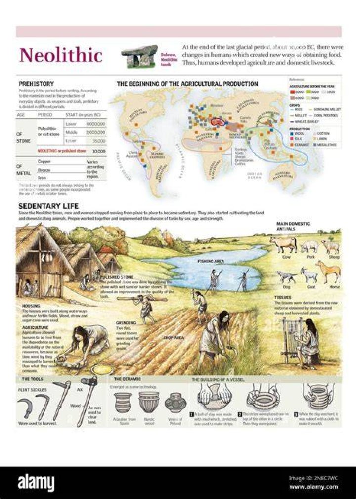 How did way of life change during the Neolithic era?