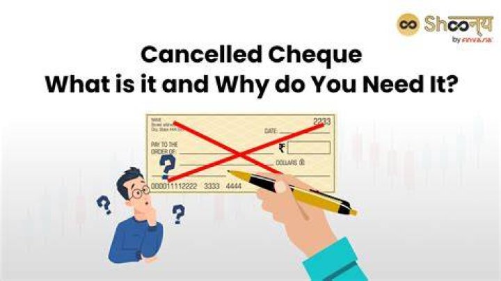 How do I account for a Cancelled cheque?