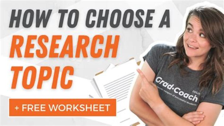 How do I choose a research topic for accounting?