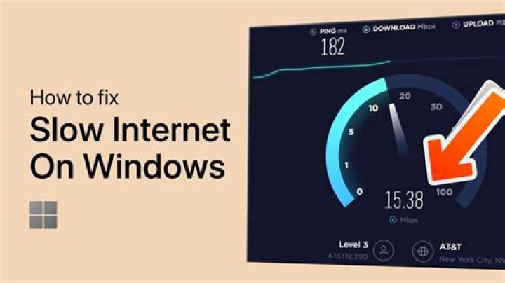 How do I fix a slow network?