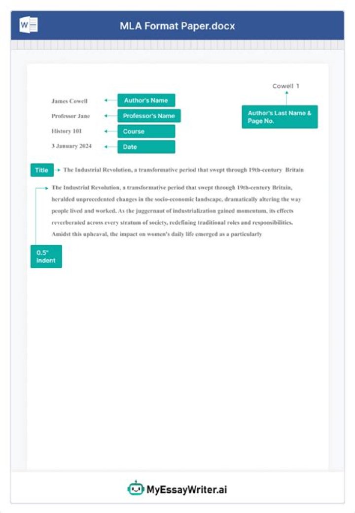 How do I make my Word document MLA format?