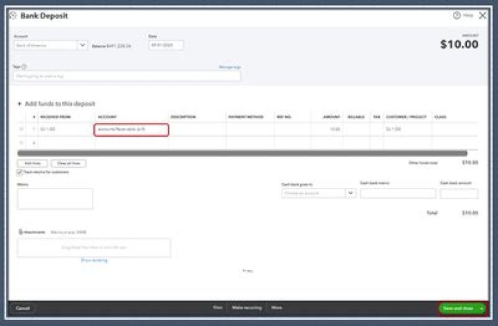 How do I offset an overpayment in QuickBooks?