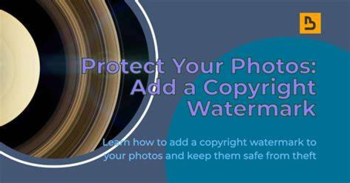 How do I put a copyright watermark on my photos?