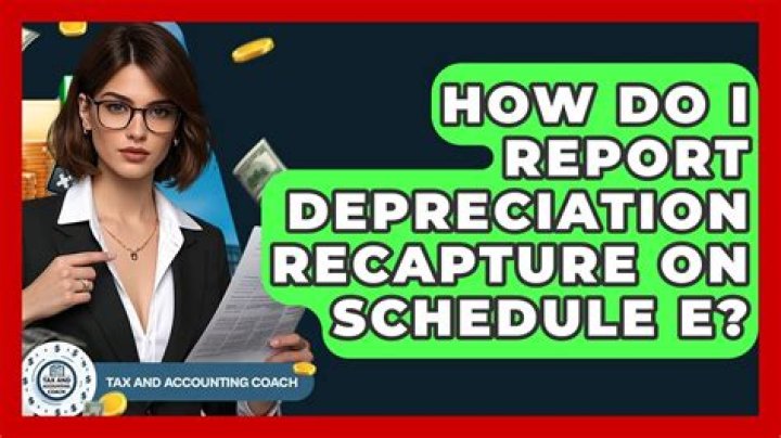 How do I report depreciation?