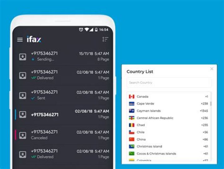 How do I send an international fax to Australia?
