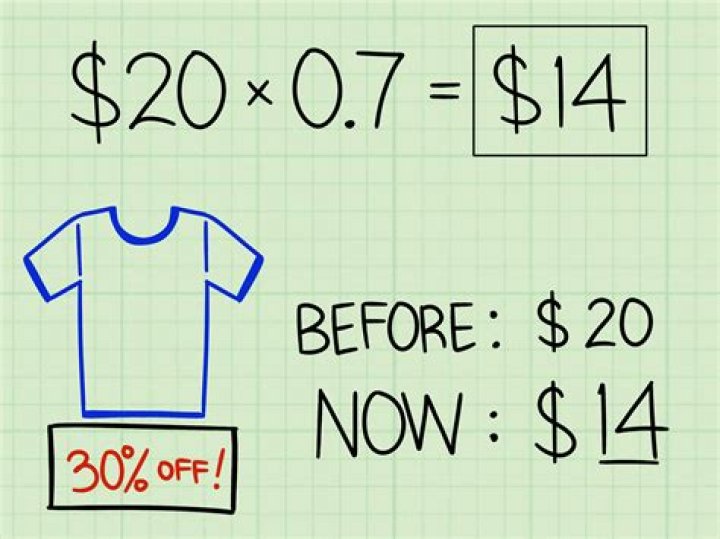 How do you calculate 20% of an amount?
