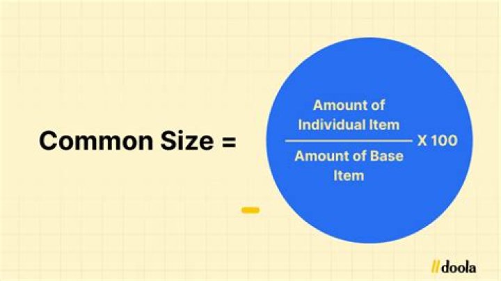 How do you calculate common size percentage?