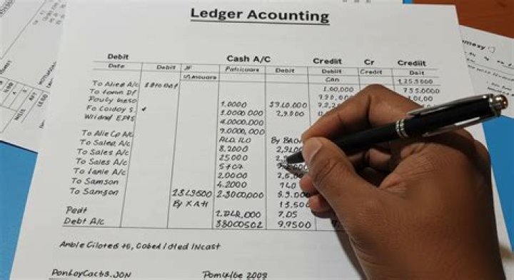 How do you calculate ledger in accounting?