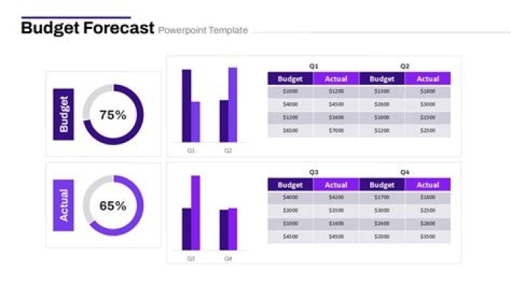 How do you present a budget forecast?