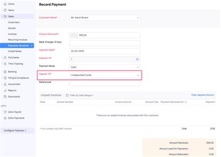 How do you record payment on account?