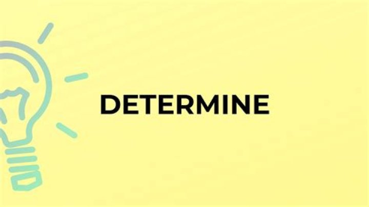 How do you use the word determine?