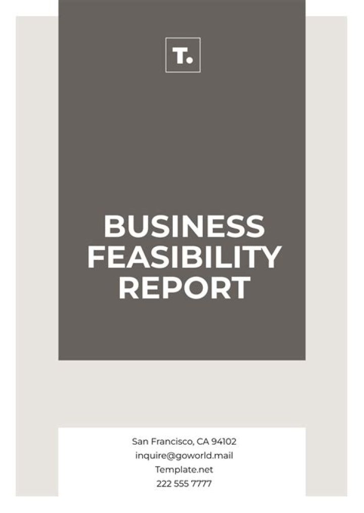 How do you write a business feasibility report?