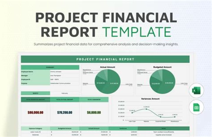 How do you write a financial project report?