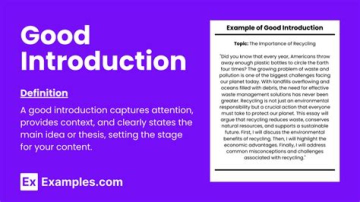 How do you write a good introduction for an assignment?
