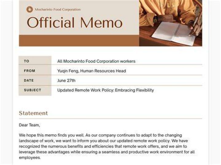 How do you write a personal brand memo?