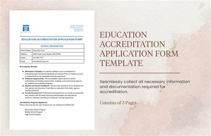 How do you write a request for accreditation?