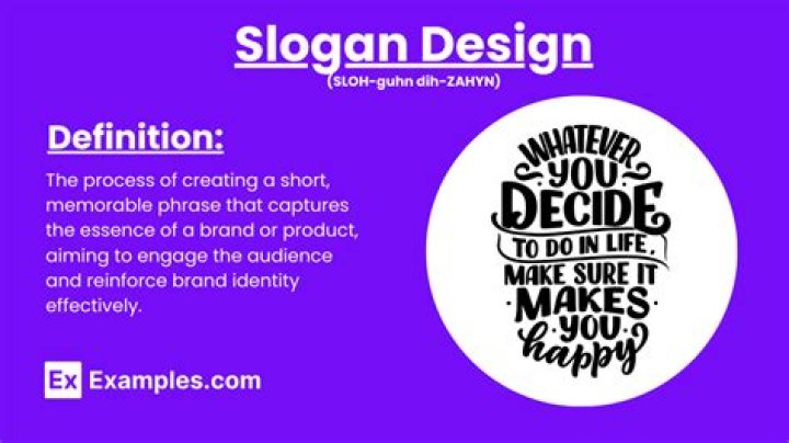 How do you write a slogan example?