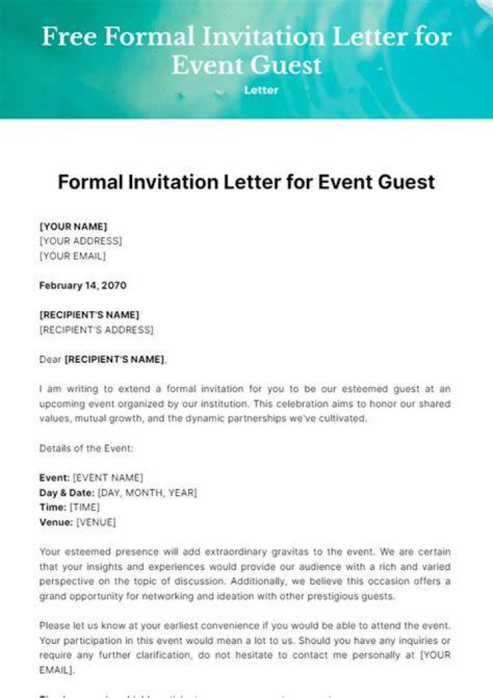 How do you write an invitation letter for get together?