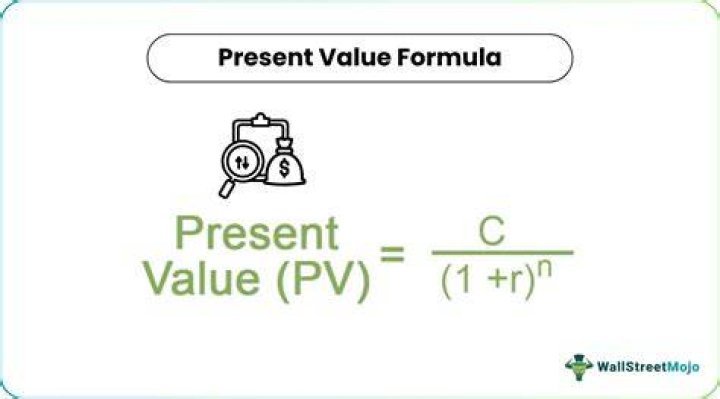 How does the formula for present value work?