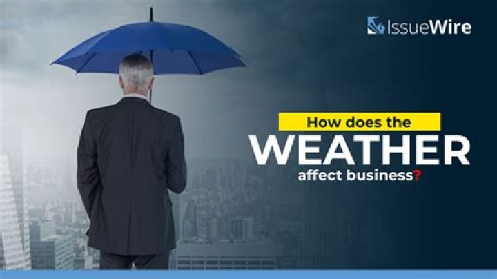 How does weather affect the business?