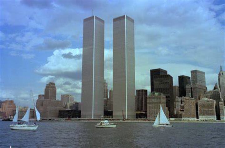 How long did it take to build the old World Trade Center?