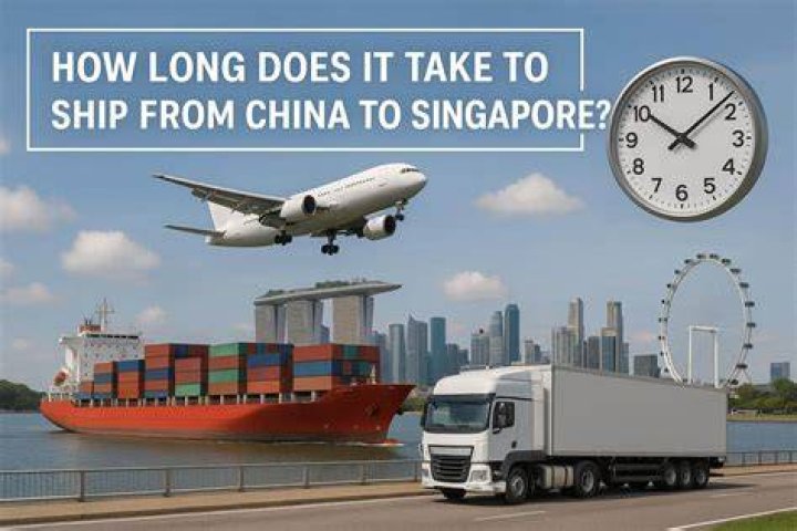 How long does a cargo ship take to travel from China to Singapore?