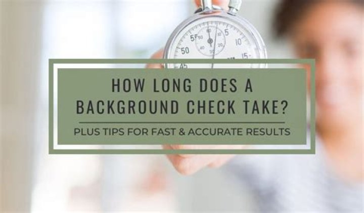 How long does it take to do an international background check?
