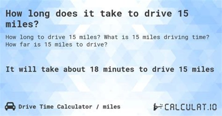 How long does it take to drive 1200 miles at 55 mph?