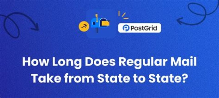 How long does mail take from MD to de?