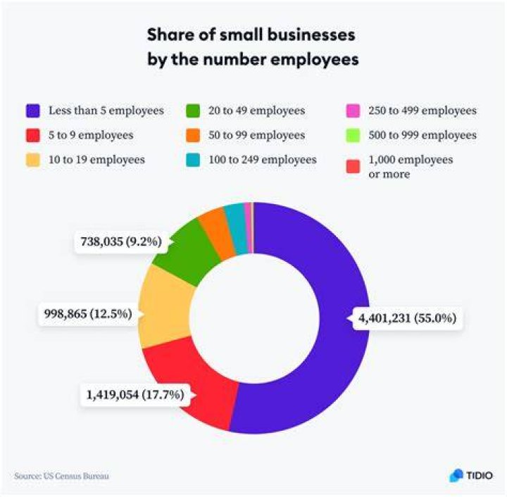 How many businesses in the US have more than 50 employees?