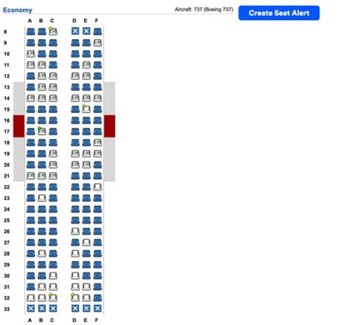 How many seats are in an airplane?