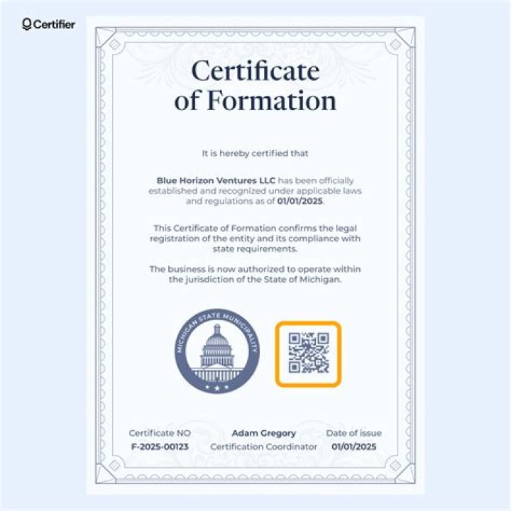 How much does a business certificate cost?