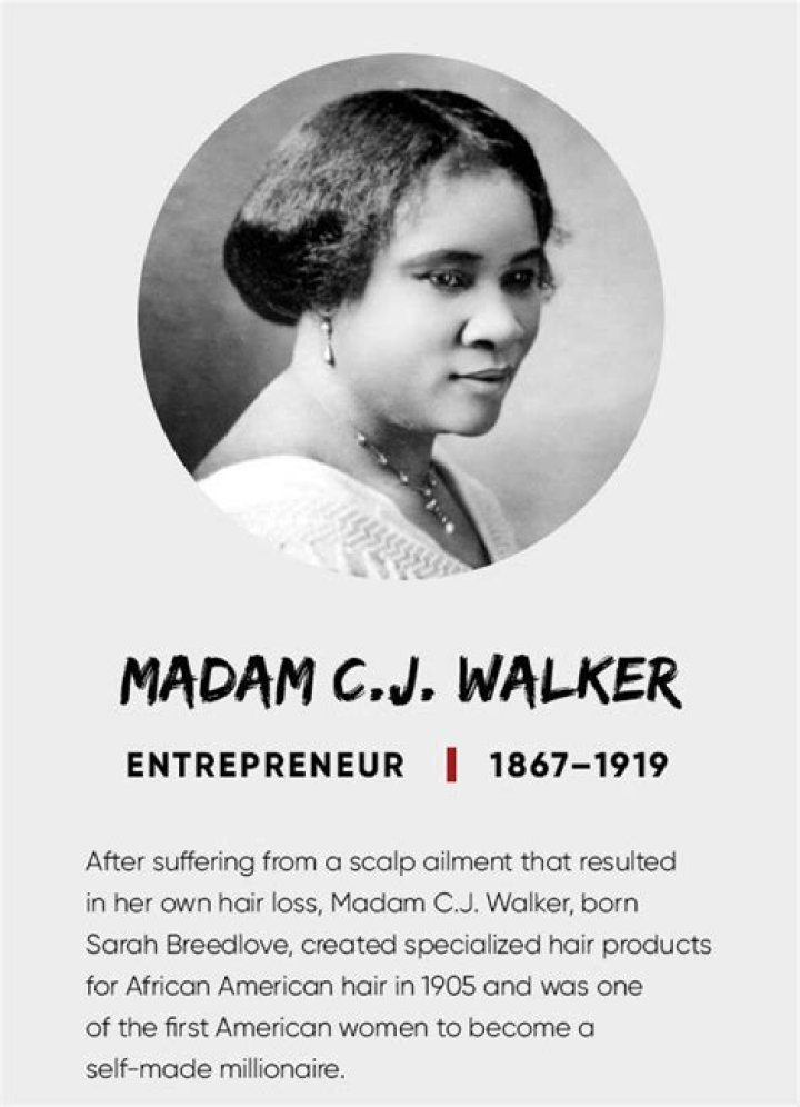 How much was Madam CJ Walker worth when she died?
