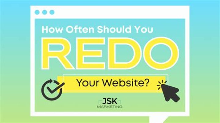 How often should a company redo their website?