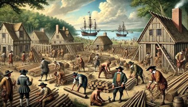 How were early English settlements financed?