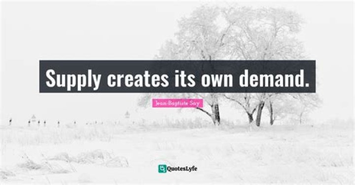 In what ways can supply create its own demand?