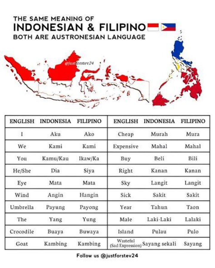 Is Filipino and Thai the same?