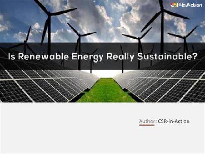 Is renewable energy really sustainable?