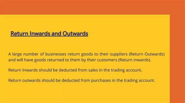 Is return outwards cost of sales?