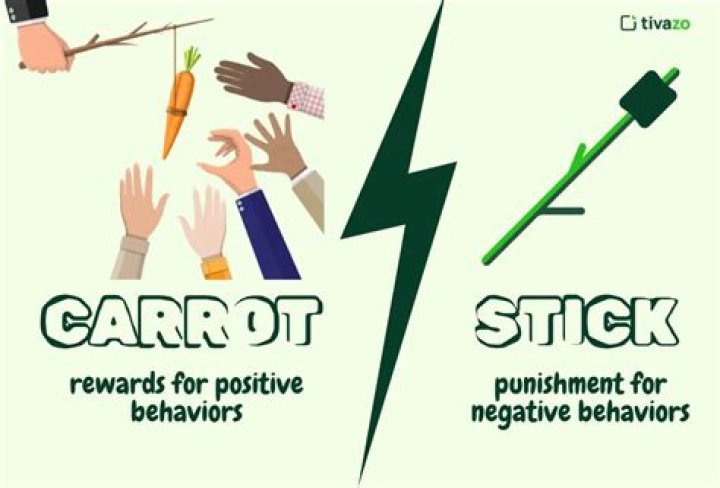 Is the use of the carrot and the stick a good tool for enhancing motivation?