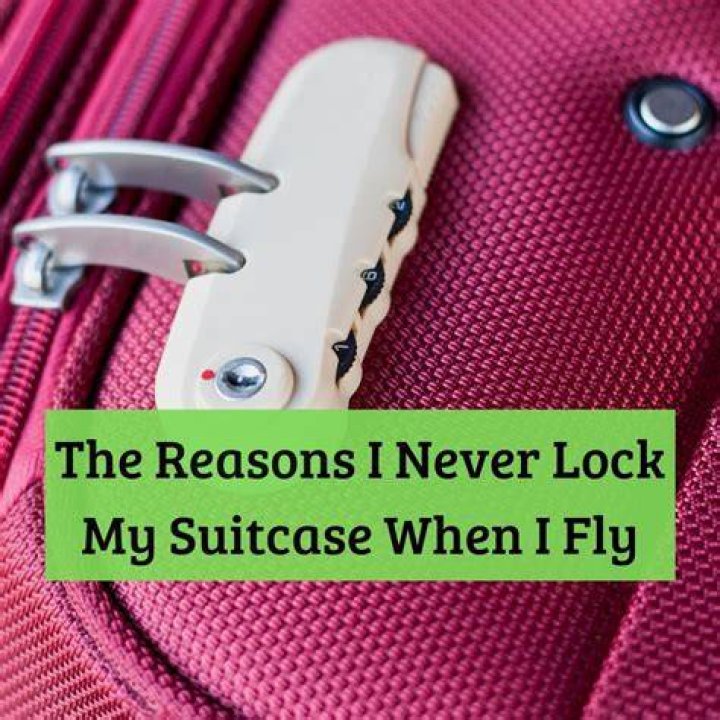 Should you lock suitcase when flying?